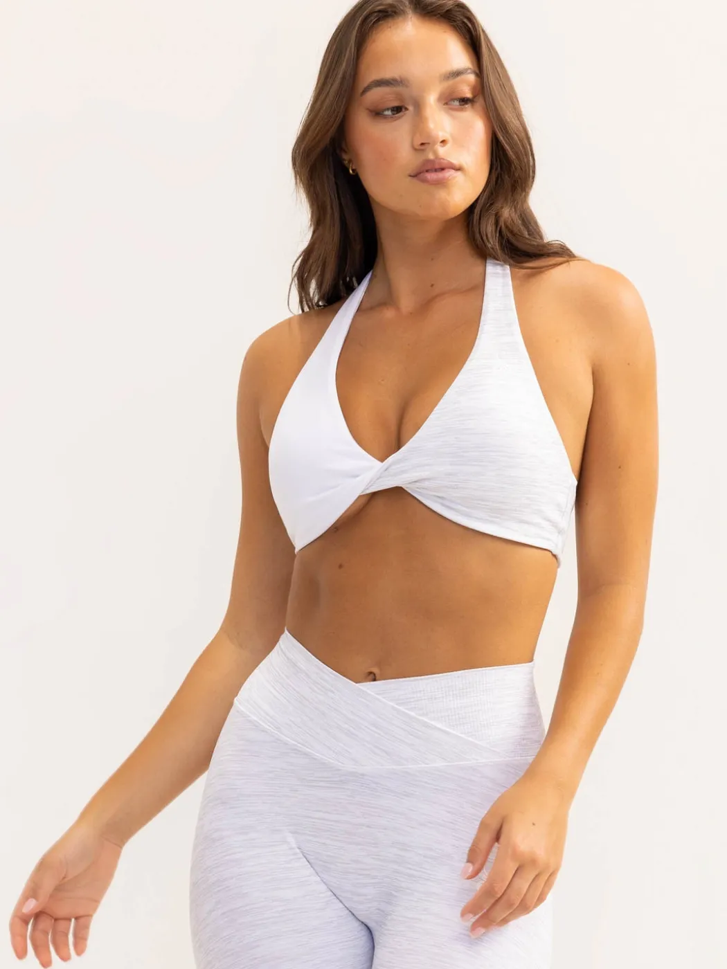 Duo Halter Twist Sports Bra