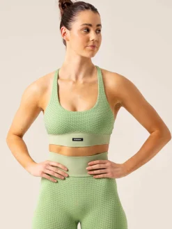 Honeycomb Seamless Sports Bra