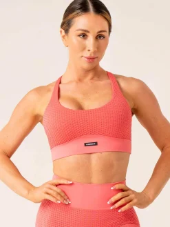 Honeycomb Seamless Sports Bra