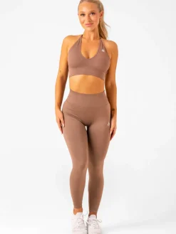 Lift Rib Seamless Halter Sports Bra