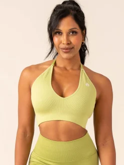Lift Rib Seamless Halter Sports Bra
