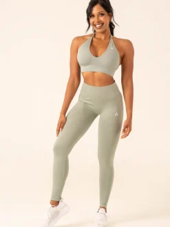 Lift Rib Seamless Halter Sports Bra