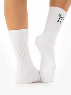 Pilates Bow Crew Socks