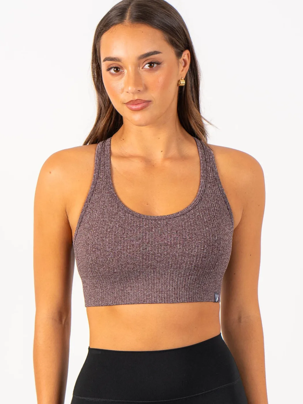 Rib Seamless Sports Bra