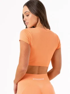 Rib Seamless T-Shirt