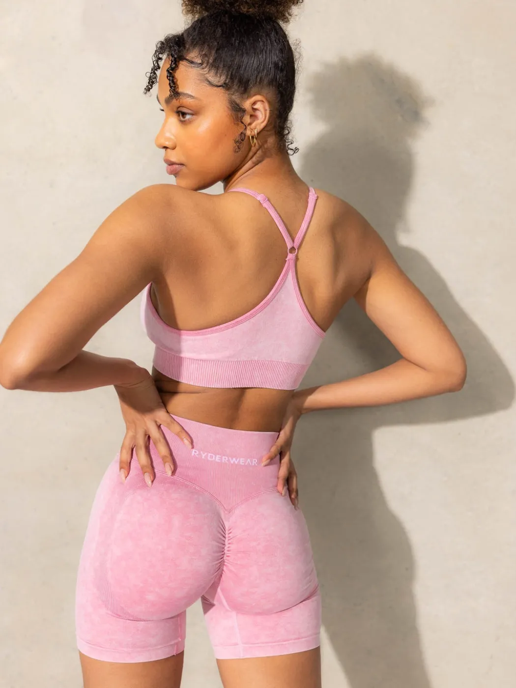 Stonewash Scrunch Seamless Shorts
