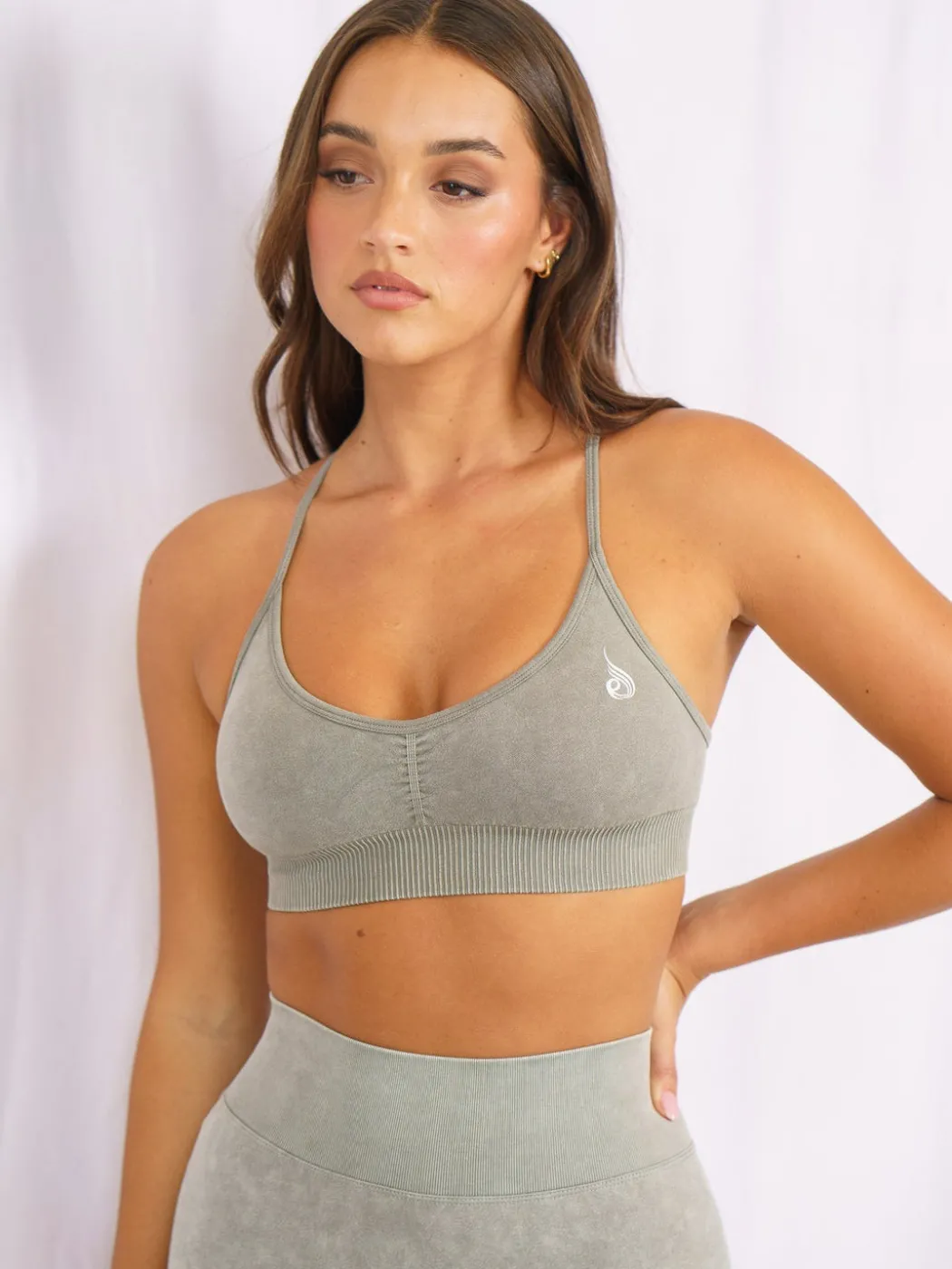 Stonewash Seamless Sports Bra