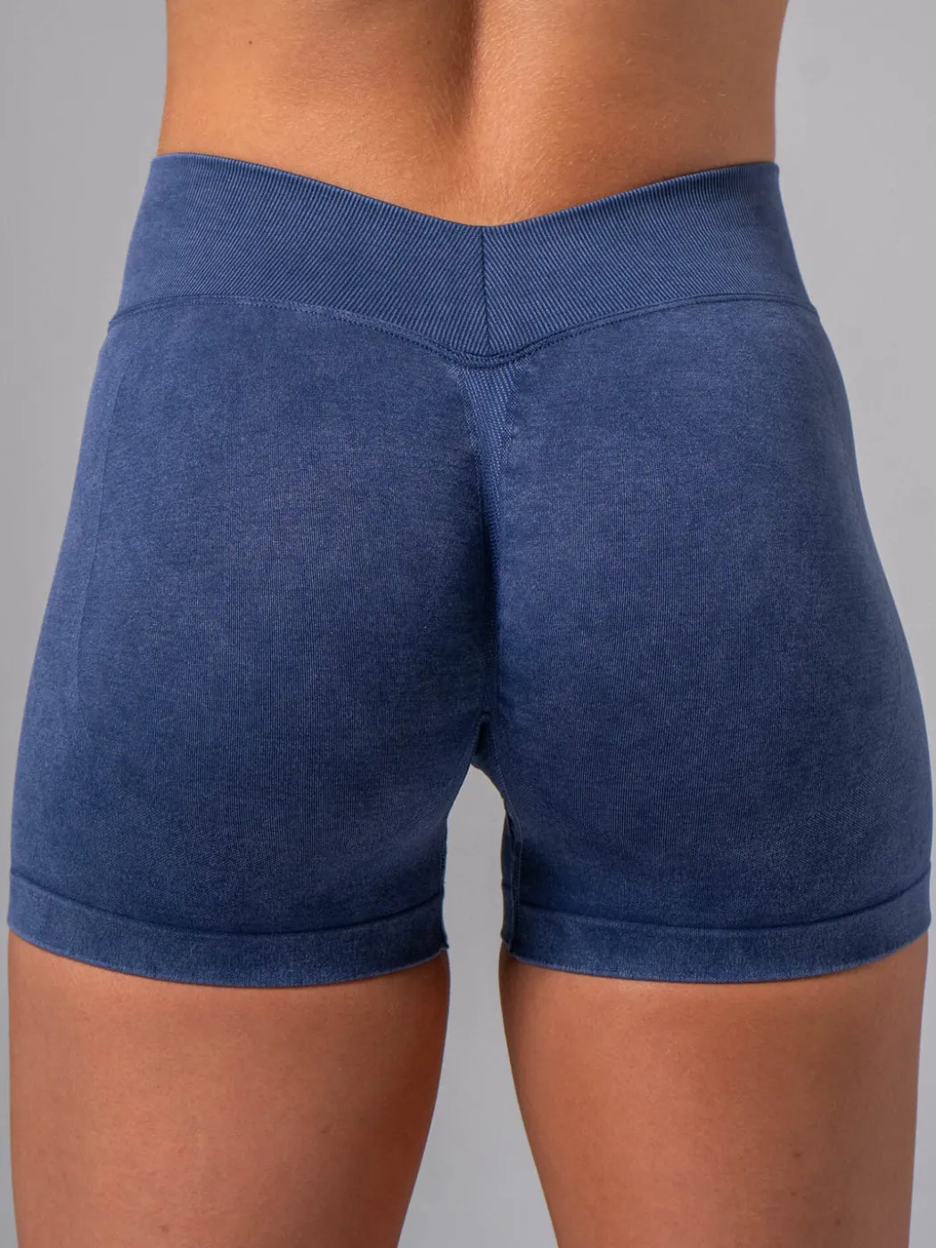Stonewash Seamless V Back Shorts