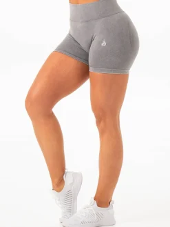 Stonewash Seamless V Back Shorts