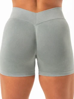 Stonewash Seamless V Back Shorts