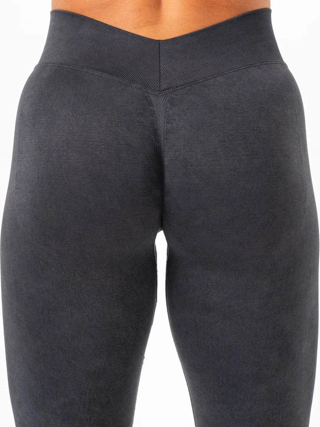 Stonewash Seamless V Back Leggings