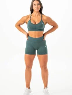 Stonewash Seamless V Back Shorts